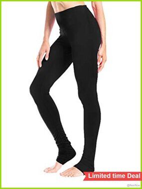 Extra Long 34" Over The Heel Yoga Leggings with Pockets Tall Women